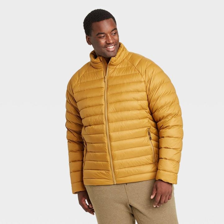 Men's Big & Tall Packable Down Puffer Jacket - All In Motion Bronze