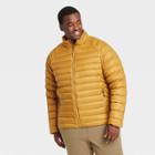 Men's Big & Tall Packable Down Puffer Jacket - All In Motion Bronze
