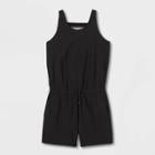 Girls' Woven Romper - All In Motion Black