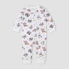 Burt's Bees Baby Organic Cotton Panda Pals Pajama Jumpsuit - White Newborn