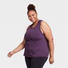 Women's Plus Size Active Tank Top - All In Motion Violet 1x, Women's, Size:
