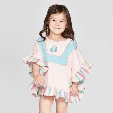 Mila And Emma Mila & Emma Toddler Girls' Swim Cover-up - Pink