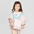 Mila And Emma Mila & Emma Toddler Girls' Swim Cover-up - Pink