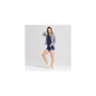 Women's Monterey Pocket V-neck Relaxed Fit Short Sleeve T-shirt - Universal Thread Navy (blue)