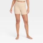Women's Brushed Sculpt Curvy Bike Shorts 5 - All In Motion Beige