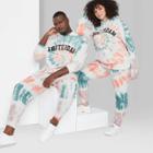 Adult Extended Size Printed Regular Fit Hooded Sweatshirt - Original Use Cream/tie-dye Design 2xl, Ivory/tie-dye Design