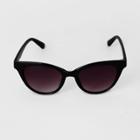 Women's Butterfly Cateye Sunglasses - A New Day Black
