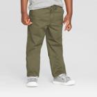 Toddler Boys' Stretch Twill Chino Pants - Cat & Jack Green