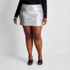 Women's Plus Size Sequin A-line Mini Skirt - Future Collective With Kahlana Barfield Brown