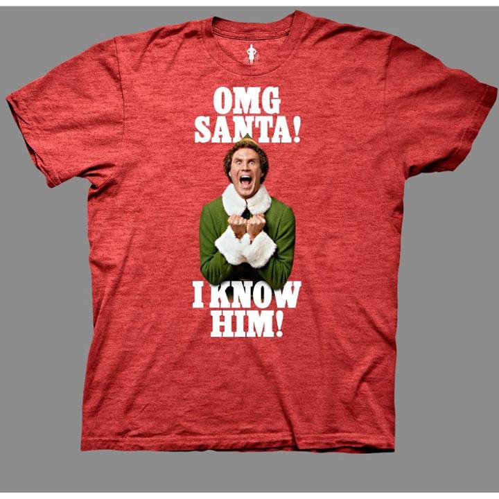 Ripple Junction Petitemen's The Office Omg Santa Short Sleeve Graphic T-shirt - Red S, Men's,
