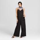 Women's Side Button Jumpsuit - Universal Thread Black