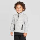 Toddler Boys' Nep French Terry Half Zip Pullover - Cat & Jack Gray 5t, Toddler Boy's