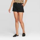 Target Women's 3 Chino Shorts - A New Day Black