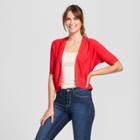Women's Short Sleeve Cardigan - A New Day Red