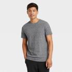 Men's Striped Standard Fit Short Sleeve Crewneck T-shirt - Goodfellow & Co Charcoal Gray/multi