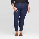 Women's Plus Size Skinny Jeans - Ava & Viv Dark Wash