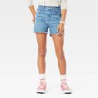 Denizen From Levi's Girls' High-rise Jean Shorts - Blue Denim