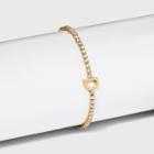Gold Plated Cubic Zirconia Initial 'd' Tennis Bracelet - A New Day Gold