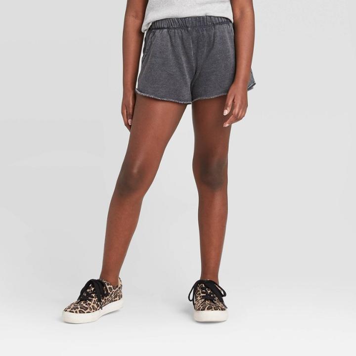 Girls' Pull On Shorts - Art Class Black S, Girl's,