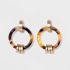 Small Acetate Ring With Link Earrings - A New Day Gold, Women's