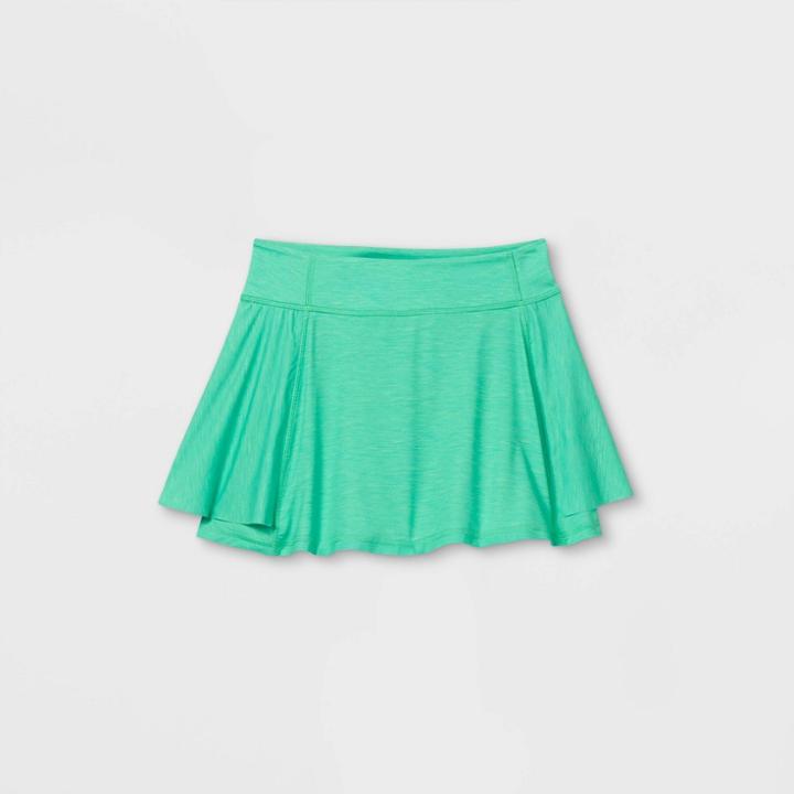 Girls' Knit Performance Skorts - All In Motion Green