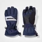 Boys' Ski Zipper Gloves - All In Motion Navy