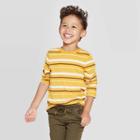 Toddler Boys' Striped Long Sleeve T-shirt - Cat & Jack Yellow