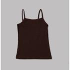 Nubies Essentials Girls' 3pk Cami - Dark Brown
