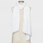 Women's Woven Mid Weight Oblong - A New Day White