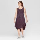 Maternity Striped Sleeveless Dress - Isabel Maternity By Ingrid & Isabel Navy/coral Stripe M, Women's, Blue