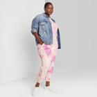 Women's Plus Size High-rise Vintage Jogger Pants - Wild Fable Purple Tie-dye
