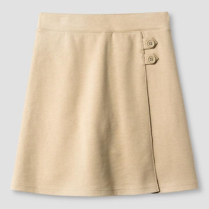 Girls' Ponte Knit Scooter - Cat & Jack Pita Bread Brown