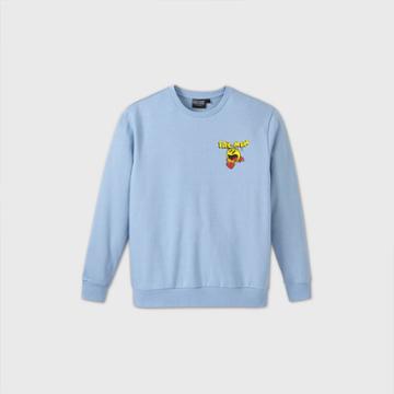 Men's Pac-man Crew Neck Sweatshirt - Blue