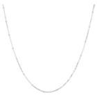 Target Box Chain Necklace With Crimp Beads In Sterling