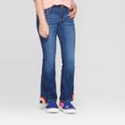 Girls' Embroidered Rainbow Flare Jeans - Cat & Jack Dark Wash