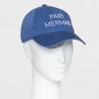 Women's Part Mermaid Baseball Hat - Mossimo Supply Co. Blue
