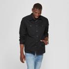 Men's Standard Fit Long Sleeve Fashion Jacket - Goodfellow & Co Black