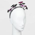 No Brand Holographic And Glitter Bats Headband - Black