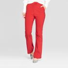Women's Classic Bootcut Trousers - Who What Wear Red