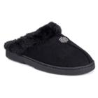 Women's Muk Luks Faux Suede Clogs - Black S(5-6),
