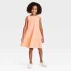 Girls' Sleeveless Gauze Tiered Dress - Cat & Jack Peach