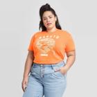 Women's Naruto Plus Size Short Sleeve T-shirt (juniors') - Neon Orange 2x, Adult Unisex,
