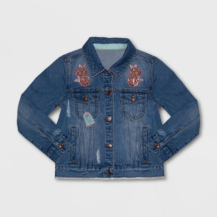 Girls' Disney Belle Denim Jacket - Blue 3 - Disney Store, Blue/blue