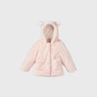 Toddler Girls' Hooded Ears Fashion Faux Fur Jacket - Cat & Jack Pink