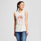 Women's David Bowie Scoop Neck Graphic Tank Top (juniors') White