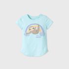 Girls' L.o.l. Vintage Sloth Short Sleeve Graphic T-shirt - Blue