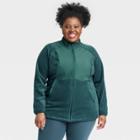 Women's Plus Size Polartec Fleece Jacket - All In Motion Green
