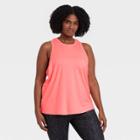 Women's Plus Size Essential Racerback Tank Top - All In Motion Coral