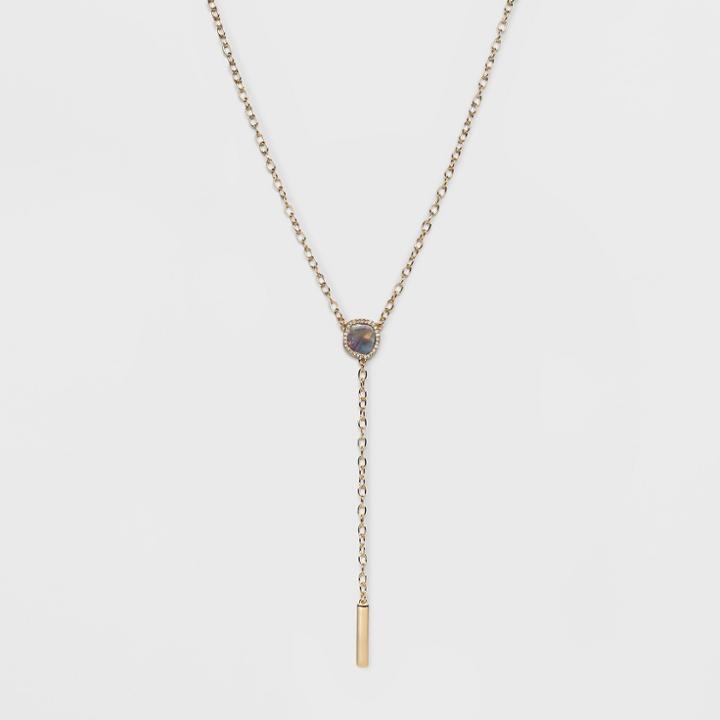 Sugarfix By Baublebar Sleek Resin Y-necklace - Purple, Girl's, Pale Purple