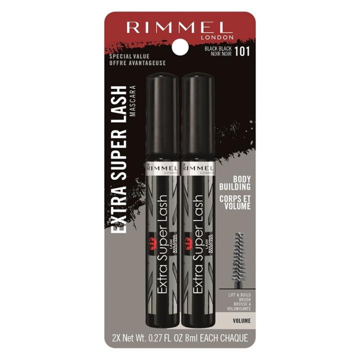 Rimmel Extra Super Lash Mascara Value Pack Black
